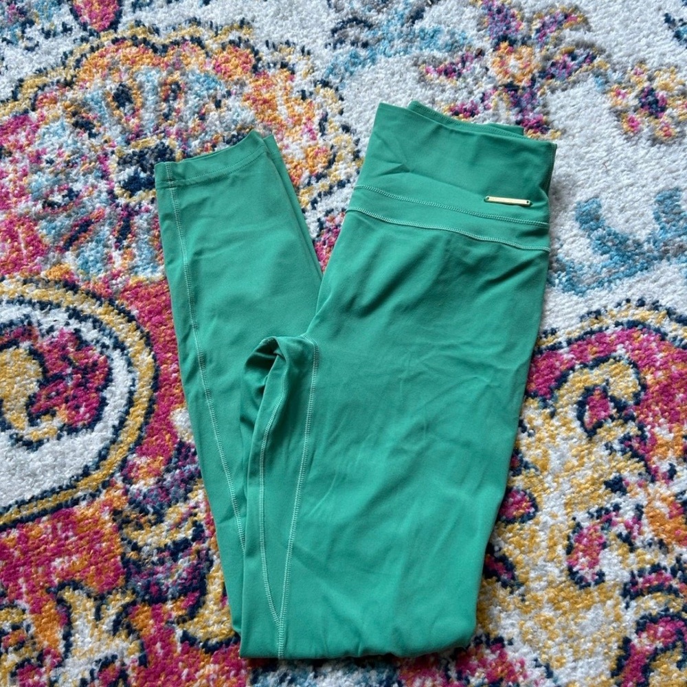 Whitney Simmons Palm Green Gymshark Leggings